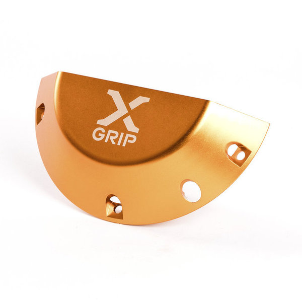 X-Grip Kupplungsdeckelschutz Aluminium passend für KTM/HVA 250 300 2017-Orange