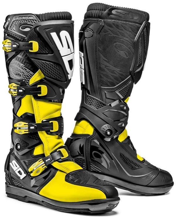 Sidi Xtreme SRS Motocross Stiefel Yellow Fluo Black