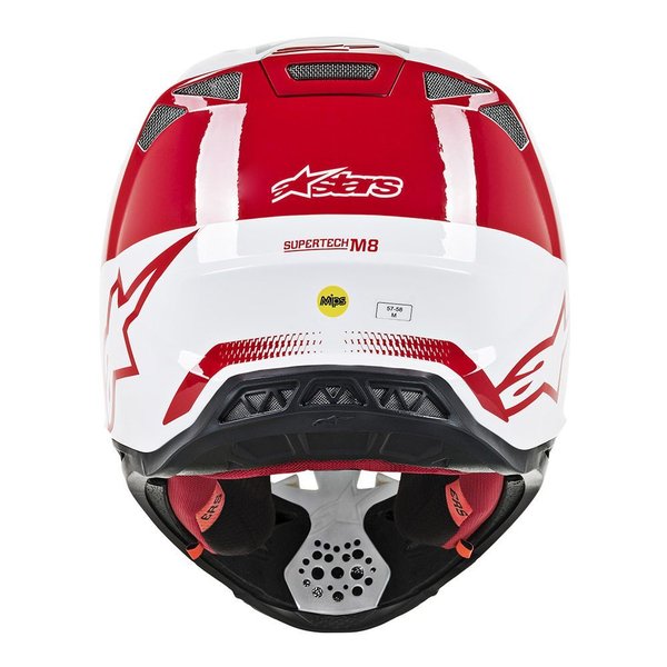 Alpinestars Supertech S-M8 Helm Red White Glossy