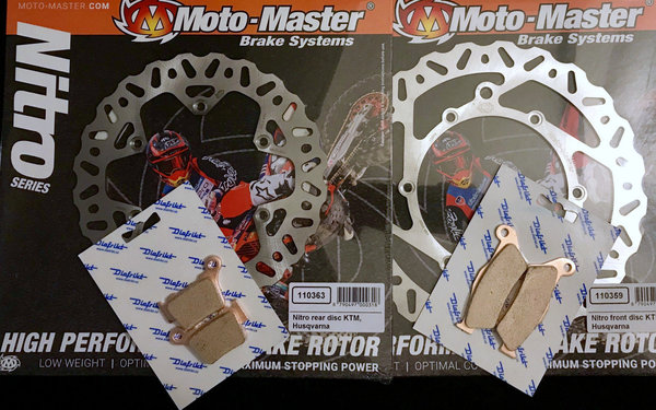 Bremsscheibenkit Moto Master passend für Husaberg mit Bremsbelägen von Diafrikt