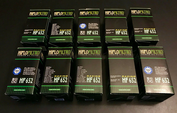 10 x Ölfilter HIFLO HF652 im Set