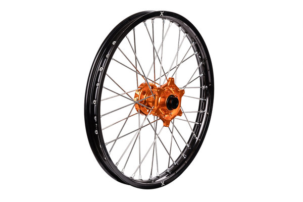 X-Grip Radsatz für KTM Schwarz/Orange ab 2014 alle EXC 21/18 Zoll