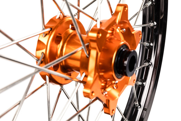 X-Grip Radsatz für KTM Schwarz/Orange ab 2014 alle EXC 21/18 Zoll