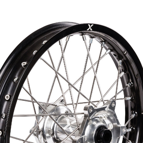 X-Grip Radsatz für KTM Schwarz/Silber ab 2014 alle EXC 21/18 Zoll