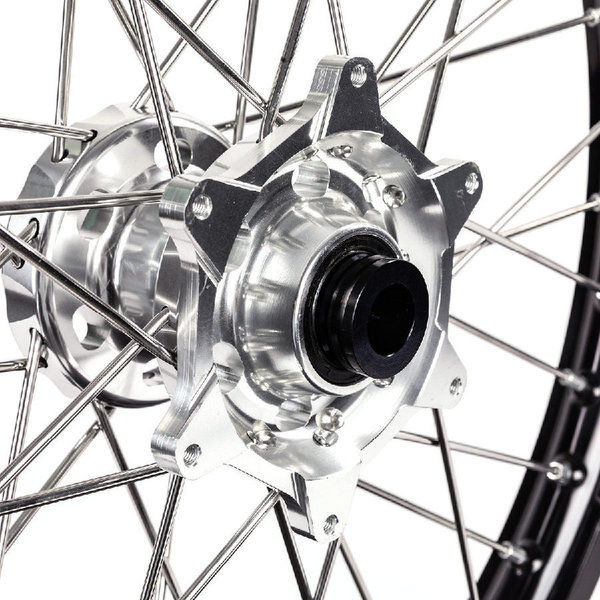X-Grip Radsatz für KTM Schwarz/Silber ab 2014 alle EXC 21/18 Zoll
