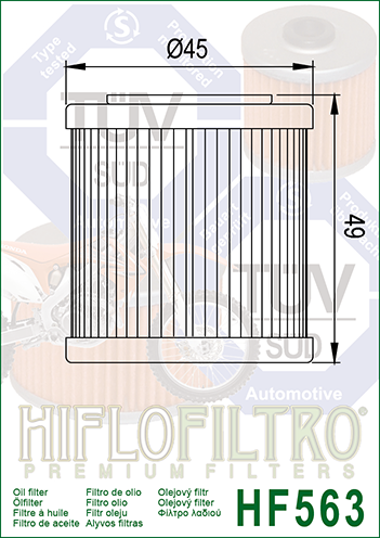 Hiflo Ölfilter für Husqvarna TE 450 2008-2010
