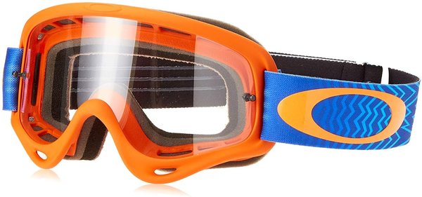Oakley O-Frame Shockwave Orange Blue Clear Motocrossbrille