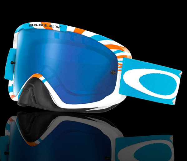 Oakley O2 RPM Orange/Blue Motocrossbrille Blue Mirrored