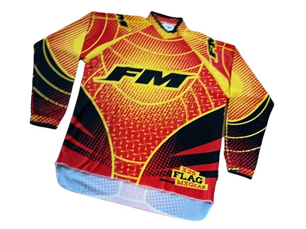 FM Racing Jersey Black Red Yellow X20