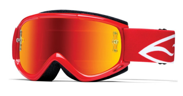 SMITH Fuel V1 Max M Motocross Brille Red mirrored