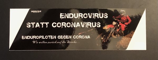 Endurovirus Aufkleber 25x7,6 cm