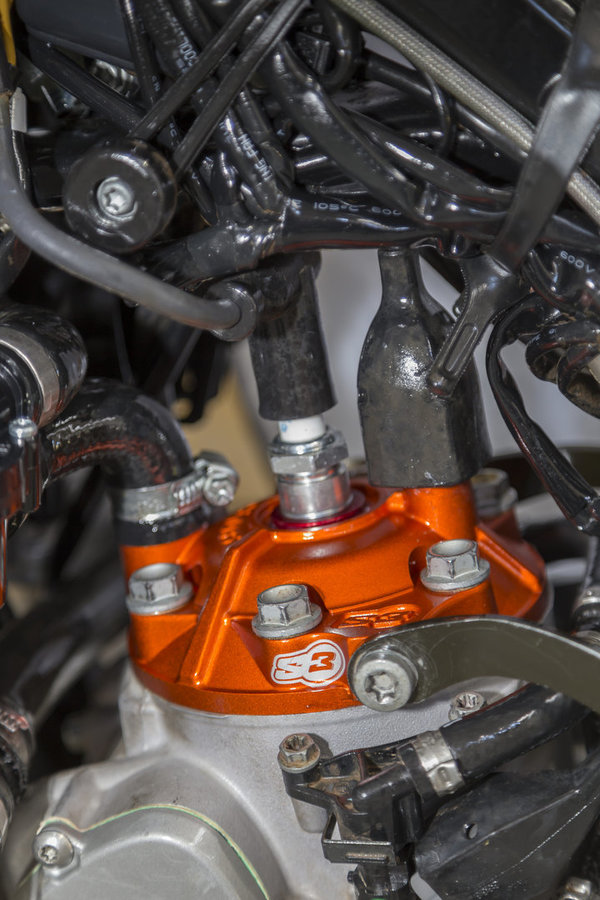S3 Zylinderkopf Power für KTM 300 2017 Orange eloxiert