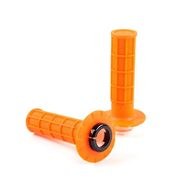 AWORKX Lock-On Griffgummiset 2 und 4 Takt Schraubbare Klemmgriffe Orange