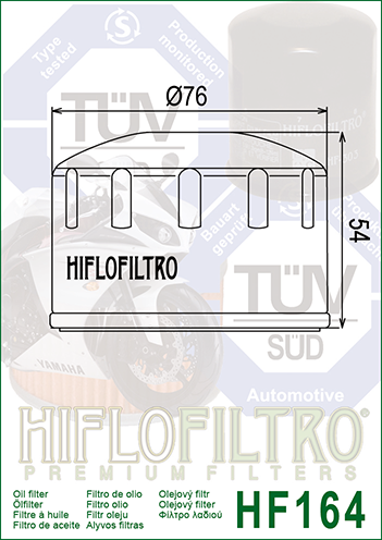 Hiflo Ölfilter HF164 BMW und BMW Scooter - siehe Beschreibung
