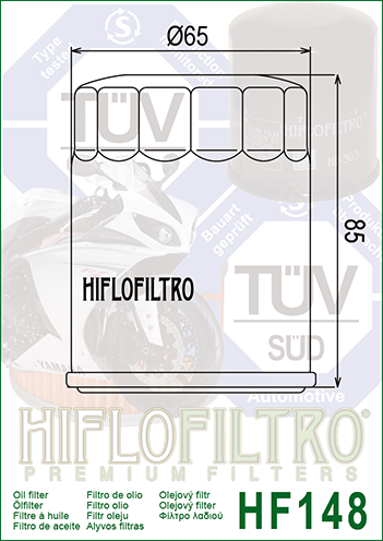 Hiflo Ölfilter HF148 für Honda Marine, Mercury/Mariner Marine, TGB ATV, Yamaha - siehe Beschreibung