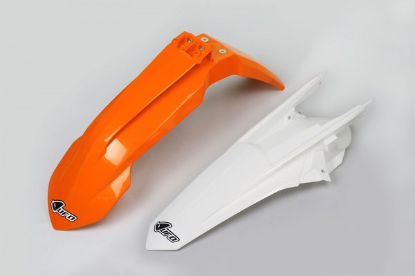 UFO Kotflügelkit für SX/SX-F ab 125 16-18, SX 250 17-18 Orange/Weiß