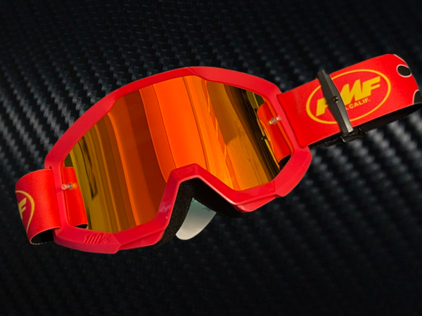 FMF Motocrossbrille Powercore Flame Red Mirror