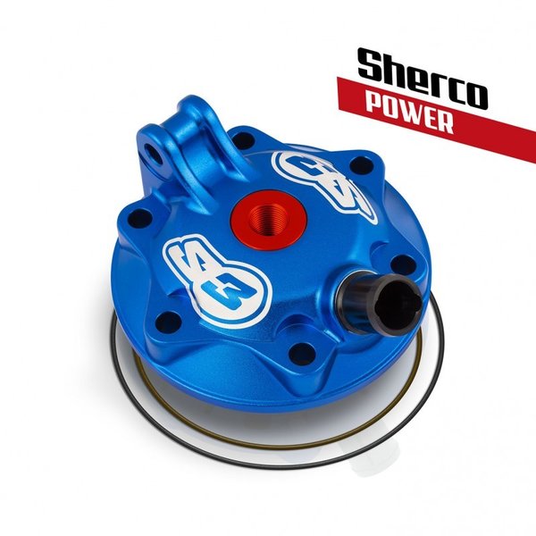 S3 Zylinderkopf Power für Sherco 250 ab 2017 Blau eloxiert