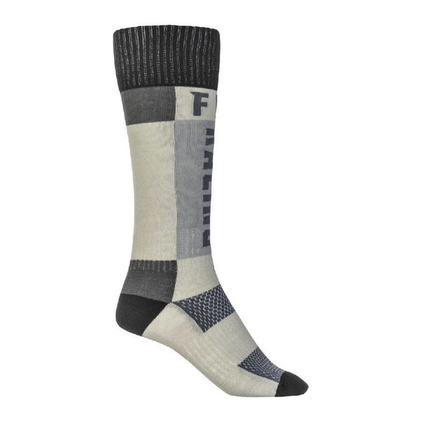 FLY Racing Motocross Socken Thick Grey/Black
