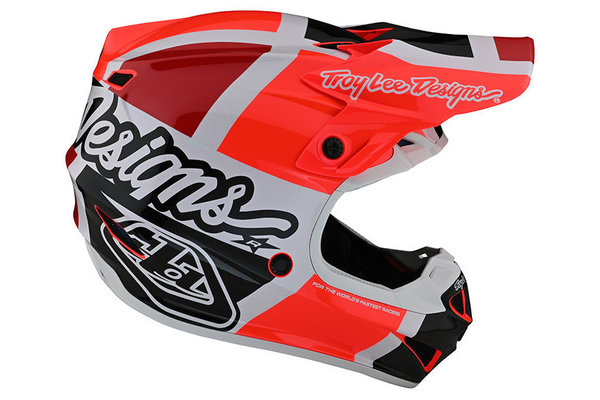 Troy Lee Design SE4 MIPS Crosshelm Quattro Rot/Anthracite