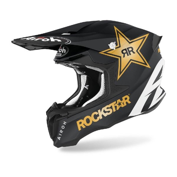Airoh Twist 2.0 Rockstar Matt Black/Gold Motocrosshelm