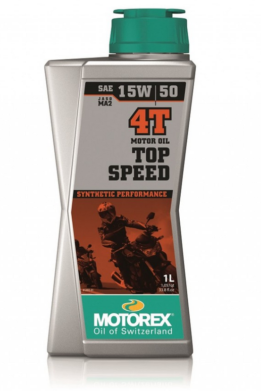 Motorex Motoröl 4-Takt SAE 15W/50 Top Speed Synthetic Performance für KTM/HVA/Gas Gas