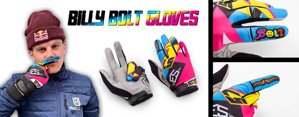 S3 Billy Bolt Collection Handschuhe Pink Blue Yellow