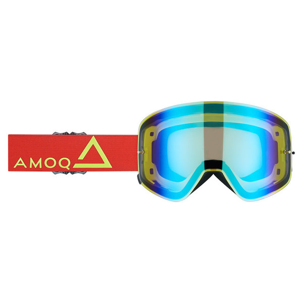 AMOQ MX Brille Vision Magnetic Red-HiVis - Gold Mirror