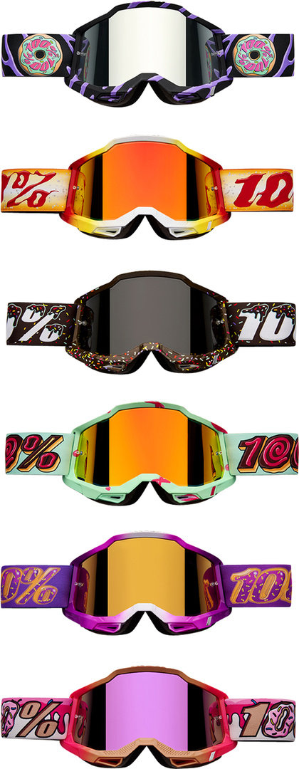 100% Accuri 2 Motocrossbrillen Donut verschiedene Farben