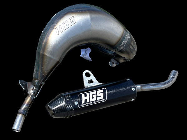 HGS Komplettanlage  passend für KTM SX 85 2018-2023 / HVA TC 85 ab 2018/ Gas Gas MC 85 ab 2021