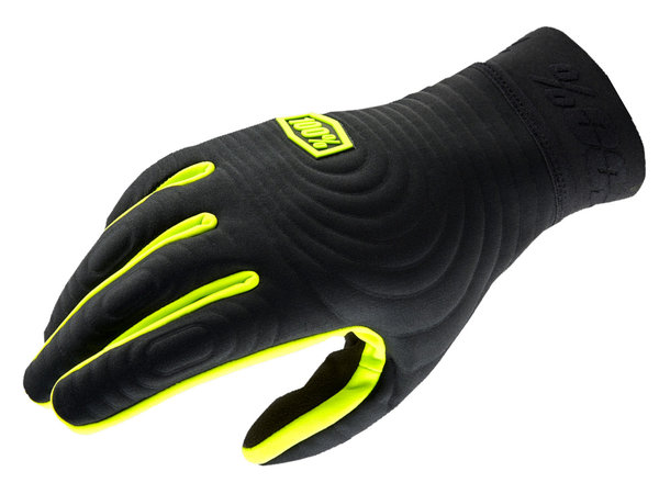 100% Brisker Xtreme Gloves MX / MTB Handschuh Black Fluo Yellow